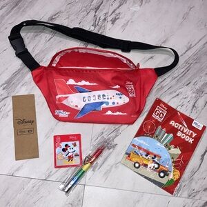 Disney Mickey Fanny Pack Philippine Airlines Junior Jetsetter RED bag